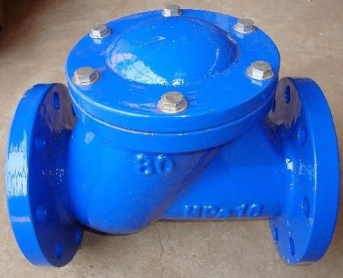 Ggg40 Van kiểm tra xoay bằng sắt dễ uốn DN400 PN16 Van kiểm tra kim loại hai chiều