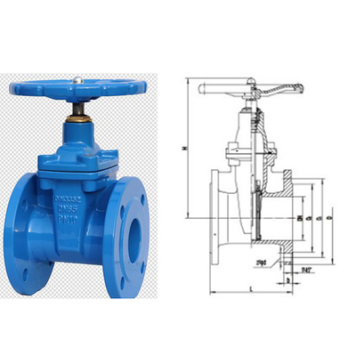van cổng mặt bích chống ăn mòn DN 100 với báo cáo thử nghiệm của SGS