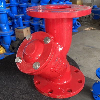 Van lọc màu xanh DN250 4 inch Y Sắt dễ uốn Gggg40 cho phụ tùng lọc nước