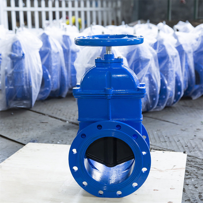 PN16 PN10 Van cổng sắt dẻo Dn250 GGG50 Tay quay dây đồng Chủ đề bên trong
