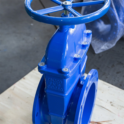Van cổng sắt dễ uốn QT450 Van cổng chịu nhiệt độ cao DN300 PN16