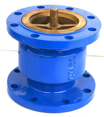 HC41X Van kiểm tra im lặng mặt bích kép Bộ giảm thanh dọc PN10 PN16 Sắt dẻo