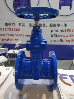 Áp lực nước Van cổng sắt dễ uốn QT400 DN100 PN16 Nước thải