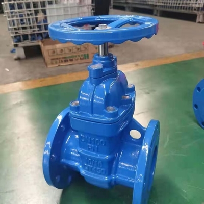 QT450 Gang đúc Thép PN16 Dn200 Van cổng mặt bích cho nước