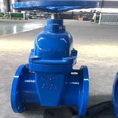 QT450 Gang đúc Thép PN16 Dn200 Van cổng mặt bích cho nước