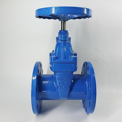 Có thể tùy chỉnh Ggg50 Pn16 Cửa cống có mặt bích đàn hồi Van cổng tay quay được vận hành